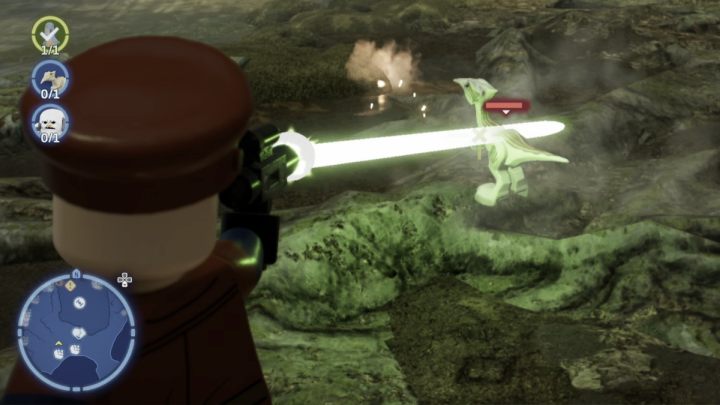 Fly to the Dragonsnake Bog on the planet Dagobah and shoot down the animal running there - LEGO Skywalker Saga: Wildlife Wishlist - walkthrough - LEGO Skywalker Saga: Kef Bir - Disaster site - LEGO Skywalker Saga Guide