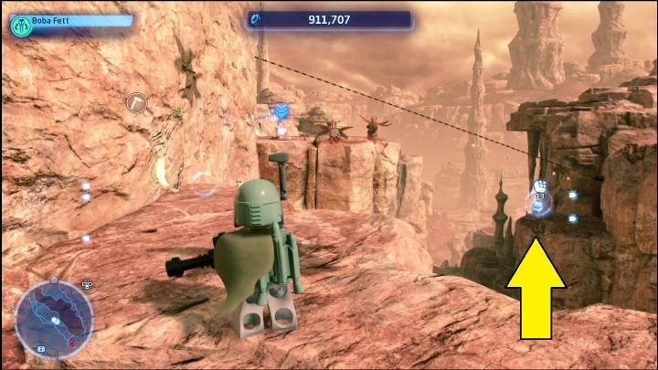 Reaching this collectible requires some precise and agile movement - LEGO Skywalker Saga: Stalgasin Hive - list of all puzzles - LEGO Skywalker Saga: Geonosis - LEGO Skywalker Saga Guide