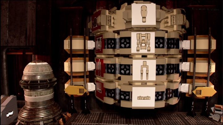 You'll be awarded this collectible for creating an image of a battle droid - LEGO Skywalker Saga: Stalgasin Hive - list of all puzzles - LEGO Skywalker Saga: Geonosis - LEGO Skywalker Saga Guide