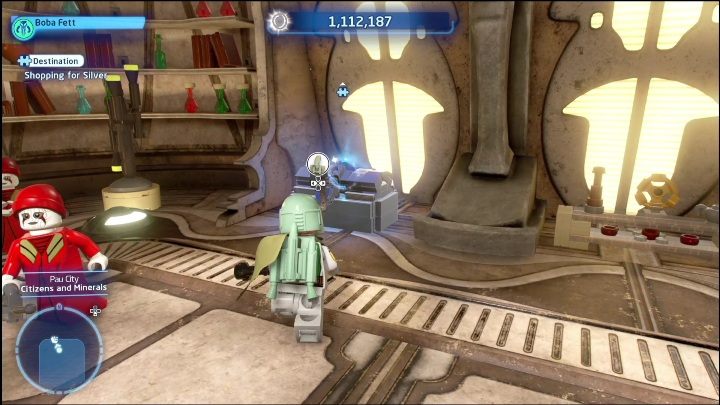 The brick is inside a crate in a store - LEGO Skywalker Saga: Pau City - list of all puzzles - LEGO Skywalker Saga: Utapau - LEGO Skywalker Saga Guide