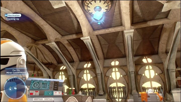 This collectible is hidden inside the store as well - LEGO Skywalker Saga: Pau City - list of all puzzles - LEGO Skywalker Saga: Utapau - LEGO Skywalker Saga Guide