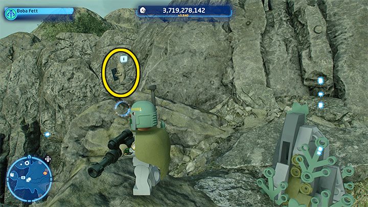 The Wookiee is standing on the rocks shown in the picture above - LEGO Skywalker Saga: Wheres the Wookiee? - list of all (part 1) - LEGO Skywalker Saga: Challenges - LEGO Skywalker Saga Guide