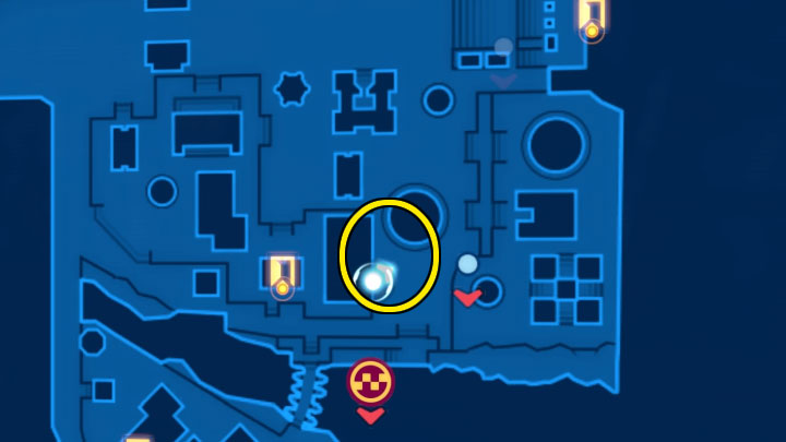 Explore the area marked in the picture to the north of the river that cuts through the city - LEGO Skywalker Saga: Wheres the Wookiee? - list of all (part 2) - LEGO Skywalker Saga: Challenges - LEGO Skywalker Saga Guide