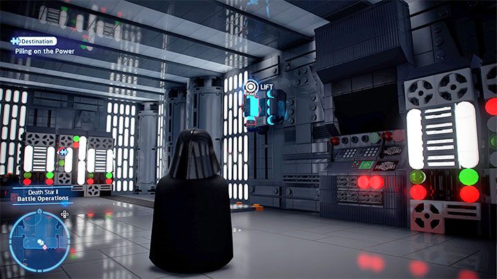 A simple puzzle awaits you - choose any character using the Force and pull out the energy source from the picture above - LEGO Skywalker Saga: Death Star II (Death Star II) - unlocking and list of all puzzles - LEGO Skywalker Saga: Flagships - LEGO Skywalker Saga Guide