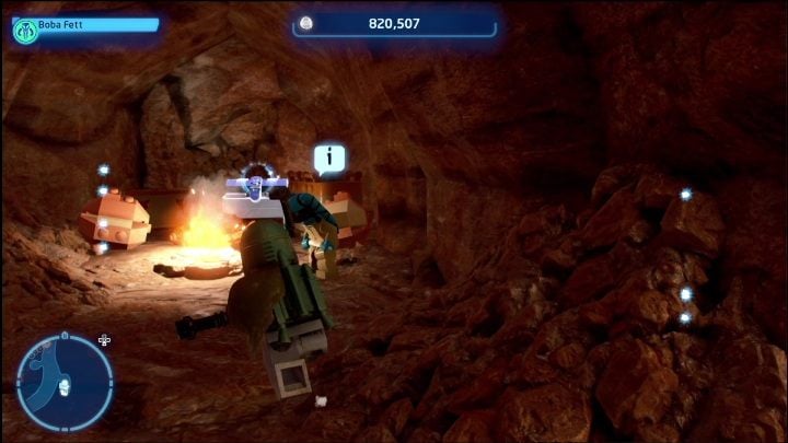 This brick is hiding in a rock recess - LEGO Skywalker Saga: Jundland Wastes - list of all puzzles - LEGO Skywalker Saga: Tatooine - LEGO Skywalker Saga Guide
