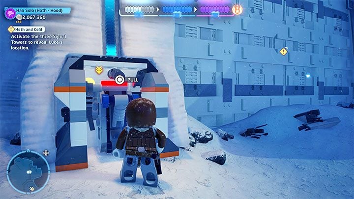 There is still the eastern tower to reach - it is located in the facility surrounded by a high wall - LEGO Skywalker Saga: Hoth and Cold - walkthrough - LEGO Skywalker Saga: Episode 5 - The Empire Strikes Back - LEGO Skywalker Saga Guide
