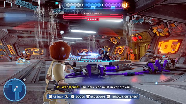 Both paths described above lead to the same place - you will reach a room where you have to fight Anakin for the second time - LEGO Skywalker Saga: The High Ground - walkthrough - LEGO Skywalker Saga: Episode 3 - Revenge of the Sith - LEGO Skywalker Saga Guide