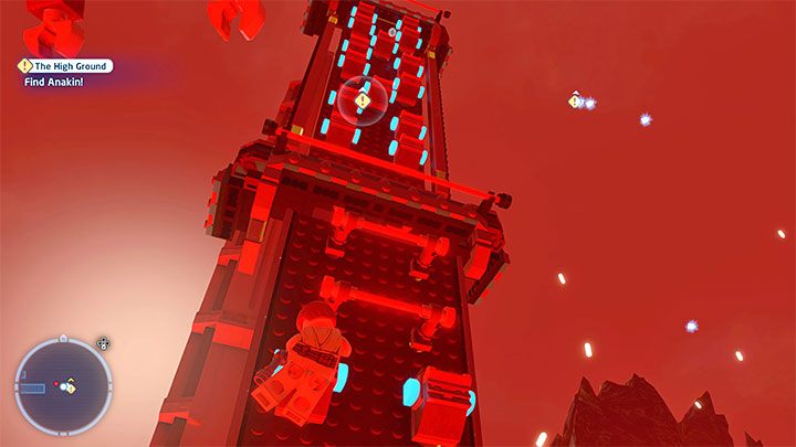 In the next scene, you will climb to the top of the vertical structure - LEGO Skywalker Saga: The High Ground - walkthrough - LEGO Skywalker Saga: Episode 3 - Revenge of the Sith - LEGO Skywalker Saga Guide