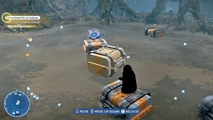 Switch to any character that can use the Force - LEGO Skywalker Saga: Dragonsnake Bog - list of all puzzles - LEGO Skywalker Saga: Dagobah - LEGO Skywalker Saga Guide