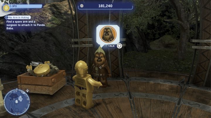 While controlling the protocol droid, talk to the NPC and accept the task - LEGO Skywalker Saga: Armed and Ready - walkthrough - LEGO Skywalker Saga: Kashyyyk - Kachirho - LEGO Skywalker Saga Guide