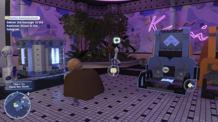 Go straight down the corridor and enter the room on the right - LEGO Skywalker Saga: Kamino Kommunications - walkthrough - LEGO Skywalker Saga: Kamino - the city of Tipoca - LEGO Skywalker Saga Guide