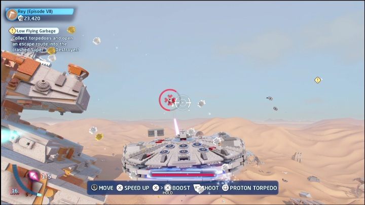 The next part requires you to shoot down five ships - LEGO Skywalker Saga: The Force Awakens - list of collectibles and rewards - LEGO Skywalker Saga: Minikits - LEGO Skywalker Saga Guide