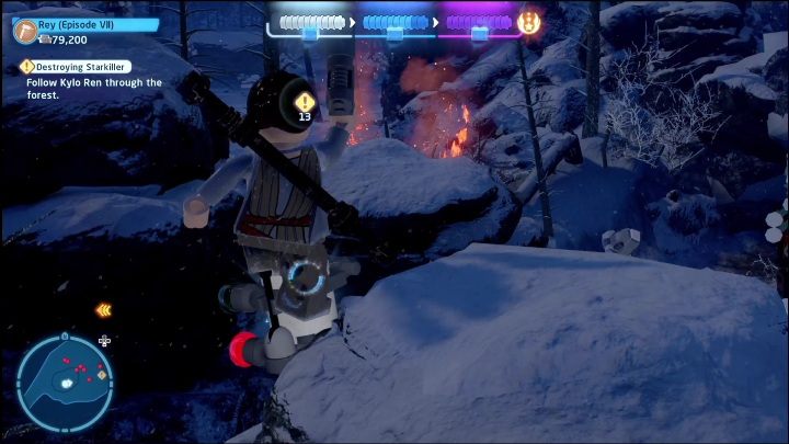 The last collectible is on a small mountain - LEGO Skywalker Saga: The Force Awakens - list of collectibles and rewards - LEGO Skywalker Saga: Minikits - LEGO Skywalker Saga Guide