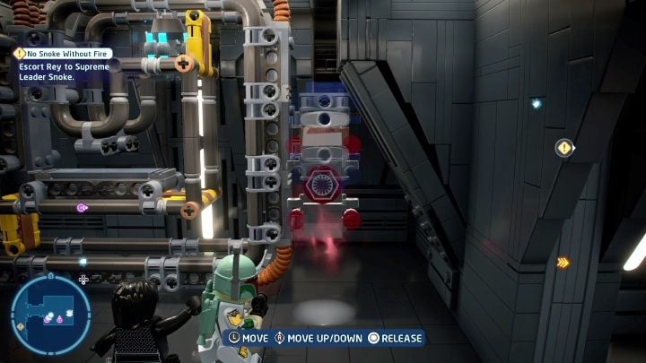 The next task requires you to coordinate two elements - LEGO Skywalker Saga: The Last Jedi - list of collectibles and rewards - LEGO Skywalker Saga: Minikits - LEGO Skywalker Saga Guide