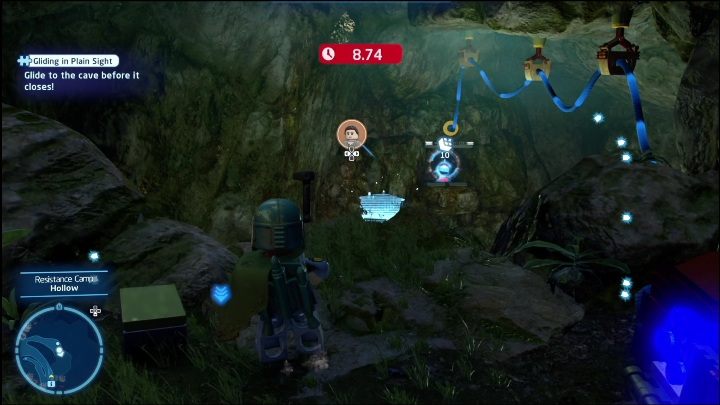 This brick is hidden in a cave - LEGO Skywalker Saga: Resistance Camp - list of all puzzles - LEGO Skywalker Saga: Ajan Kloss - LEGO Skywalker Saga Guide
