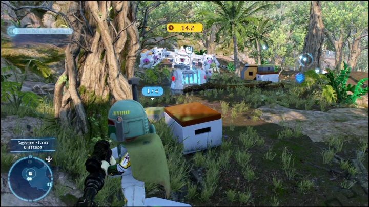 This collectible is locked in a chest - LEGO Skywalker Saga: Resistance Camp - list of all puzzles - LEGO Skywalker Saga: Ajan Kloss - LEGO Skywalker Saga Guide