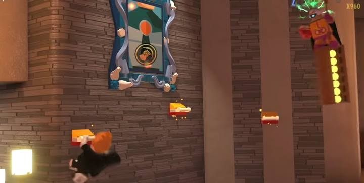 Minikit #5. - Minikits in level 5 (Parrty House) in LEGO The Incredibles - Location of all minikits - LEGO The Incredibles Game Guide