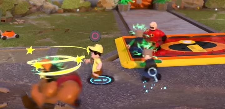 Minikit #7. - Minikits in level 5 (Parrty House) in LEGO The Incredibles - Location of all minikits - LEGO The Incredibles Game Guide