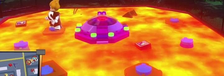 Lava pool = the way to get a Red brick. - Red bricks (Super builds) - Maps of challenges and golden bricks - LEGO The Incredibles Game Guide
