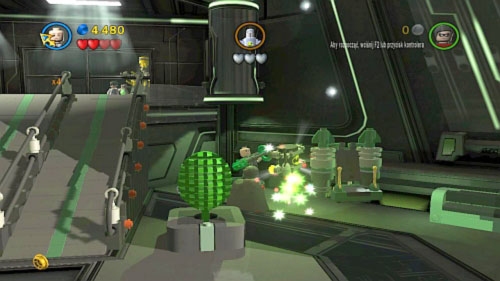 #01 - In first location on the right side of escalator at top of the screen you will find black bricks - Research and Development | Minikits - Minikits - LEGO Batman 2: DC Super Heroes Game Guide & Walkthrough