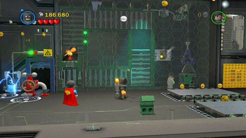 #04 - In the location with conveyor belt on the wall - Research and Development | Minikits - Minikits - LEGO Batman 2: DC Super Heroes Game Guide & Walkthrough