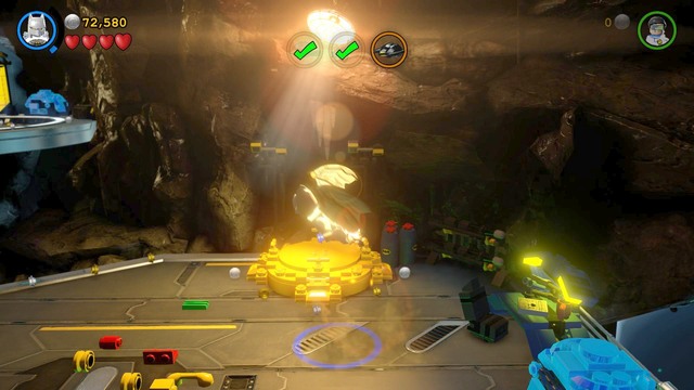 After creating the object on the left side of the platform you will be able to refuel Batmans Space Suit, allowing him to fly around - Space Suits You, Sir! - Walkthrough - LEGO Batman 3: Beyond Gotham - Game Guide and Walkthrough