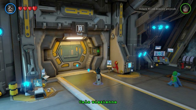 Move your characters to the left side of the Watchtower (the trail of purple bricks will show you the way to your destination) - Space Station Infestation - Walkthrough - LEGO Batman 3: Beyond Gotham - Game Guide and Walkthrough