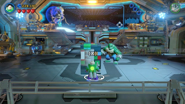 After pulling out the panel, switch characters to Luthor and head to the center of the room - Space Station Infestation - Walkthrough - LEGO Batman 3: Beyond Gotham - Game Guide and Walkthrough