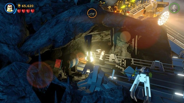 When completing missions in the dark cave, use Robin to light the way and switch to Alfred to destroy the objects - Minikits - Breaking BATS! - secrets - LEGO Batman 3: Beyond Gotham - Game Guide and Walkthrough