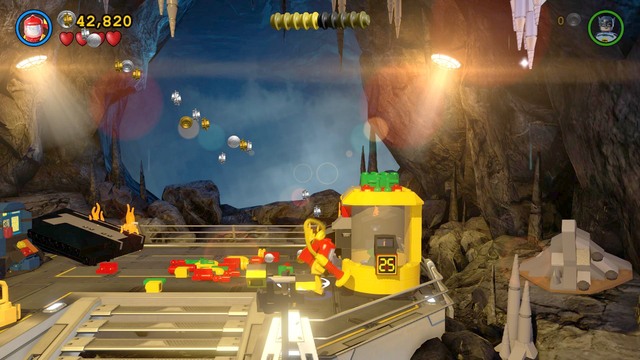 When you are on the higher level and after rebuilding the Batcomputer, collect the bricks again - Minikits - Breaking BATS! - secrets - LEGO Batman 3: Beyond Gotham - Game Guide and Walkthrough