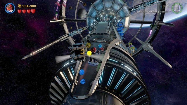 The next Minikit can be obtain when walking on the surface of the base - Minikits - Space Suits You, Sir! - secrets - LEGO Batman 3: Beyond Gotham - Game Guide and Walkthrough