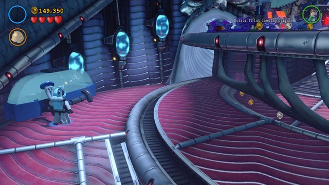 You can obtain the eighth Minikit by destroying the object on the right, using Batmans Sonar Suit - Minikits - The Lantern Menace - secrets - LEGO Batman 3: Beyond Gotham - Game Guide and Walkthrough