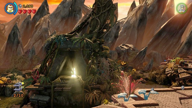 Burn the flower with a laser (use for example Superman) and switch to Robin - Minikits - Need for Greed - secrets - LEGO Batman 3: Beyond Gotham - Game Guide and Walkthrough