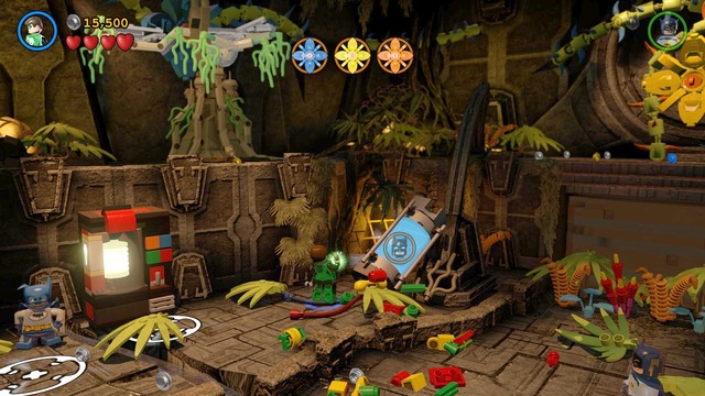 You will find the fifth Minikit near the main stairs and the entrance to another location - Minikits - Need for Greed - secrets - LEGO Batman 3: Beyond Gotham - Game Guide and Walkthrough