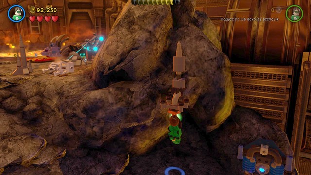 You can find the fifth rope near the entrance to the arena, on which you fight Sinestro - Minikits - Aw-Qward Situation - secrets - LEGO Batman 3: Beyond Gotham - Game Guide and Walkthrough