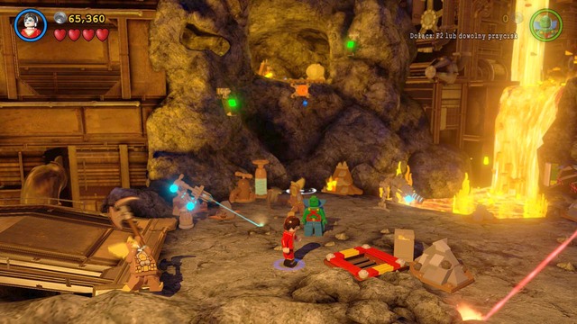 When going to the next part of the location (in the moment when you fall down), use the platform, as Plastic Man or Martian Manhunter and get inside the cell - Minikits - Aw-Qward Situation - secrets - LEGO Batman 3: Beyond Gotham - Game Guide and Walkthrough