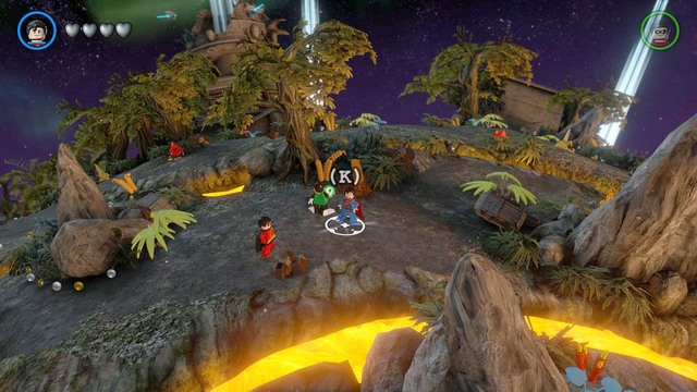 After arriving at Okaara, talk to Green Loontern and follow him after the conversation - Side quests - Okaara - secrets - LEGO Batman 3: Beyond Gotham - Game Guide and Walkthrough