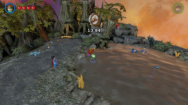 You will obtain this Vehicle in the part where you destroy eleven blue flags with Batman logo - Characters and vehicles - Okaara - secrets - LEGO Batman 3: Beyond Gotham - Game Guide and Walkthrough