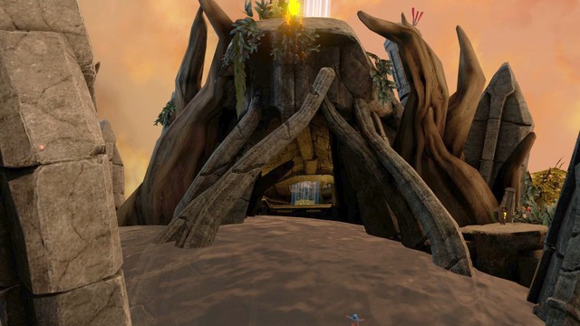 To be able to enter the temple, you have to switch to Batman and wear Scuba Suit - Gold Bricks - Okaara - secrets - LEGO Batman 3: Beyond Gotham - Game Guide and Walkthrough