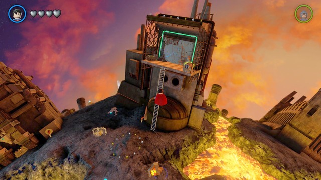 Fly onto the platform that you can see in the picture and destroy the wall using Supermans powers - Characters and vehicles - Qward - secrets - LEGO Batman 3: Beyond Gotham - Game Guide and Walkthrough