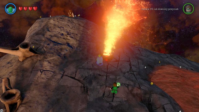 To rescue Adam, you have to lower the pressure in the geyser - Adam West / Races - Ysmault - secrets - LEGO Batman 3: Beyond Gotham - Game Guide and Walkthrough