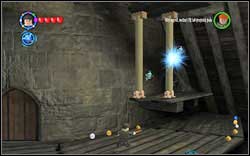 After going down to the lower level and reaching its end, use (IM) on the pixies holding the pillars - LEGO Harry Potter Years 1-4: Hogwarts Bonuses - Walkthrough - Secrets and Collectibles - LEGO Harry Potter Years 1-4 Guide & Walkthrough