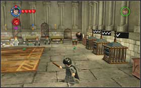 Use the Transfiguration spell on the dummies #1 - you have to change three dummies on each path #2 - LEGO Harry Potter Years 1-4: Hogwarts Bonuses - Walkthrough - Secrets and Collectibles - LEGO Harry Potter Years 1-4 Guide & Walkthrough