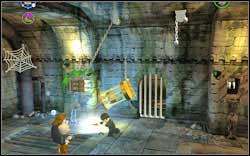 In the second room, firstly chase away the Devils Snare from the right and then from the left hand to get the brick - LEGO Harry Potter Years 1-4: Hogwarts Bonuses - Walkthrough - Secrets and Collectibles - LEGO Harry Potter Years 1-4 Guide & Walkthrough