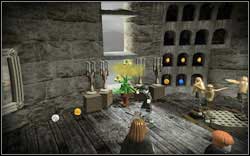 Hermione (Hogwarts): (Time Travel) On the second floor, use normal magic on the green plant and repeat the gramophone (WL) - LEGO Harry Potter Years 1-4: Hogwarts Bonuses - Walkthrough - Secrets and Collectibles - LEGO Harry Potter Years 1-4 Guide & Walkthrough