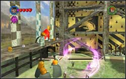 Right at the beginning, theres a student on the billboard - LEGO Harry Potter Years 1-4: Hogwarts Bonuses - Walkthrough - Secrets and Collectibles - LEGO Harry Potter Years 1-4 Guide & Walkthrough