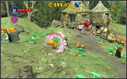 Percy Weasley: Pull out four carrots out of the ground with (WL) - LEGO Harry Potter Years 1-4: Hogwarts Bonuses - Walkthrough - Secrets and Collectibles - LEGO Harry Potter Years 1-4 Guide & Walkthrough