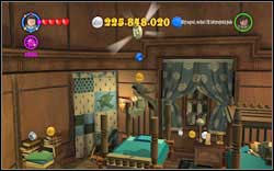 Padma (Ballgown): Destroy the upper part of the bed on the left and jump onto it to reach the token - LEGO Harry Potter Years 1-4: Hogwarts Bonuses - Walkthrough - Secrets and Collectibles - LEGO Harry Potter Years 1-4 Guide & Walkthrough