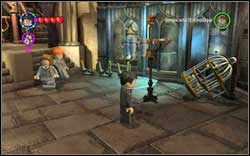 Nearly Headless Nick: Use magic on the hanger on the right side of the room - LEGO Harry Potter Years 1-4: Hogwarts Bonuses - Walkthrough - Secrets and Collectibles - LEGO Harry Potter Years 1-4 Guide & Walkthrough