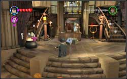 Theres a padlocked chest by the table, use (RD) - LEGO Harry Potter Years 1-4: Hogwarts Bonuses - Walkthrough - Secrets and Collectibles - LEGO Harry Potter Years 1-4 Guide & Walkthrough